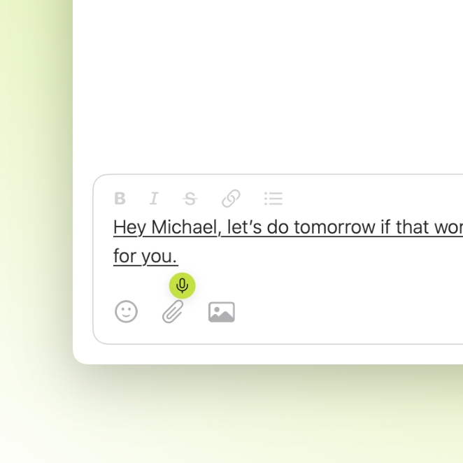 Voice typing with soink